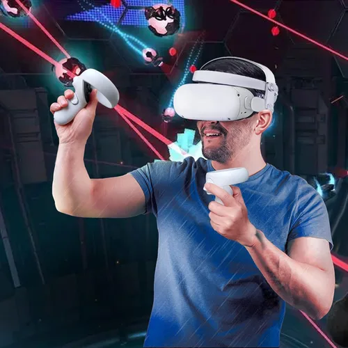 Vista 7 de AMHOGER Head Strap Compatible with Oculus Quest 2, Enhanced Support, Adjustable and Lightweight, Soft Foam and Skin-Friendly PU, Elite VR Strap