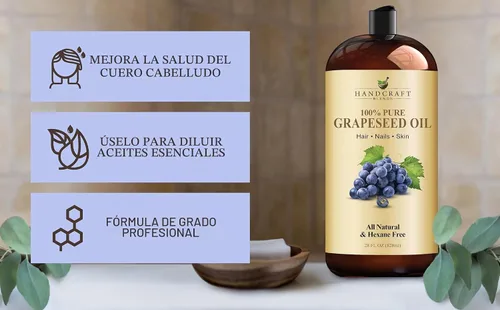 Vista 4 de Handcraft Blends Aceite de semilla de uva - 28 Fl Oz