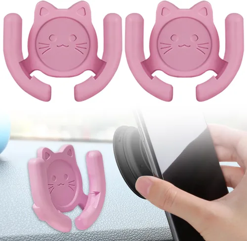Vista 21 de Soporte multisuperficie para automóvil, paquete de 2 unidades compatible con soportes Popsocket, accesorios de soporte de dispositivos manos libres
