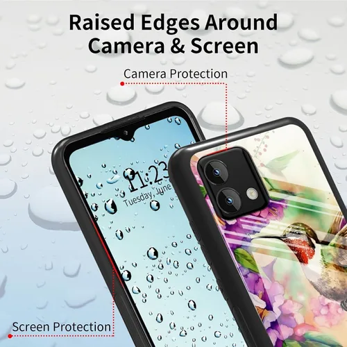 Vista 414 de Funda para Motorola Moto G Stylus 5G 2021 de vidrio templado, funda negra con diseño de mujer negra africana para mujeres y hombres, antiarañazos, a
