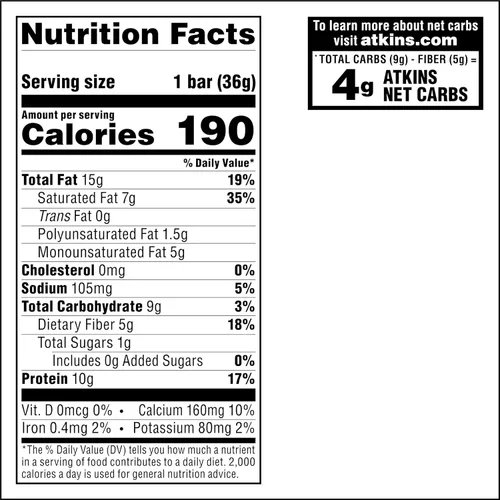 Vista 2 de Atkins Galletas de proteína crocantes, 305405, Peanut Butter, 1