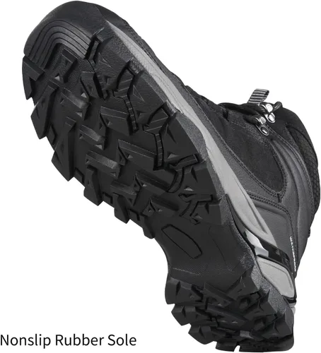 Vista 6 de FREE SOLDIER Botas de senderismo para hombre, ligeras, transpirables, impermeables, para senderismo, senderismo