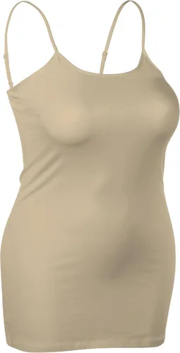 Vista 107 de Emmalise Camisola larga casual básica para mujer, con tirantes ajustables, top en capas