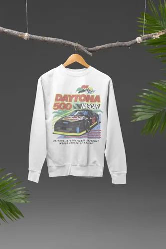 Vista 2 de Isaac Morris Limited Nascar Daytona 500 - Sudadera de manga larga con cuello redondo para hombre y mujer