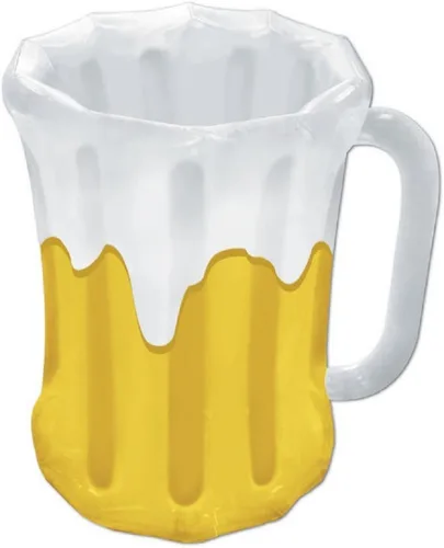 Vista 9 de Beistle Hielera inflable de la taza de cerveza del Oktoberfest – Enfriador de bebidas, contenedores de bebidas para fiestas, enfriador de bebidas
