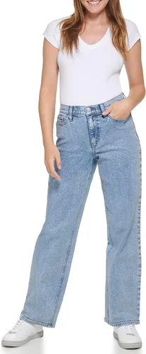 Vista 2 de Calvin Klein Vaquero Boyfriend de tiro medio para mujer
