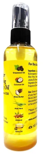 Vista 2 de Mine Botanicals Aceite hidratante para el cabello y el cuero cabelludo de manteca de karité con aceite de argán y aceite de vitamina E