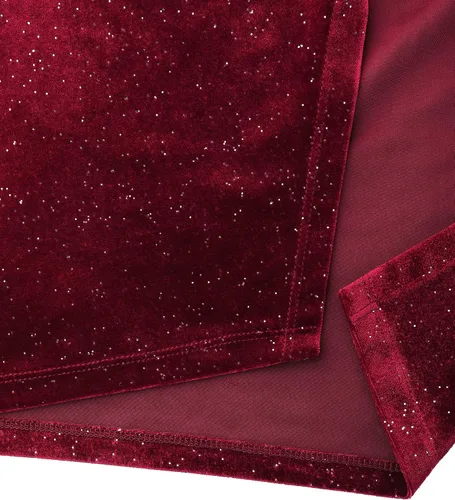 Vista 4 de Laughido - Vestido de fiesta de terciopelo para mujer, diseño con tirantes delgados, sin mangas, fruncido, y entallado con abertura, para cóctel