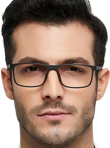 Vista 4 de OCCI CHIARI Gafas de lente transparente para hombre marco óptico cuadrado