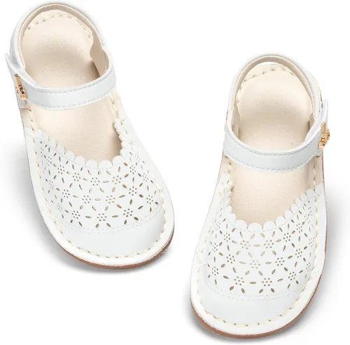 Vista 102 de THEE BRON Sandalias cómodas para niñas, zapatos para niños, sandalias rellenas