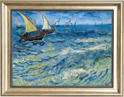 Vista 27 de ELITEAART- La noche estrellada por Vincent Van Gogh, pintura al óleo, reproducción de pintura al óleo, impresión en lienzo giclée, tamaño marcado