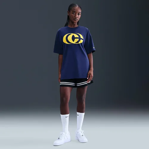 Vista 2 de Nike Caitlin Clark - Camiseta de baloncesto (azul marino medianoche/amarillo)