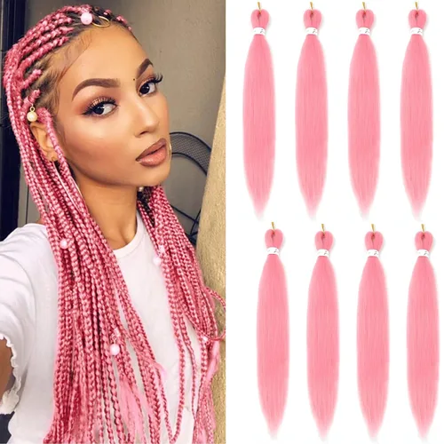 Vista 20 de Firstcyh Hair Cabello trenzado preestirado de 12 pulgadas, cabello trenzado 1B para mujeres negras, 8 paquetes de cabello trenzado bohemio