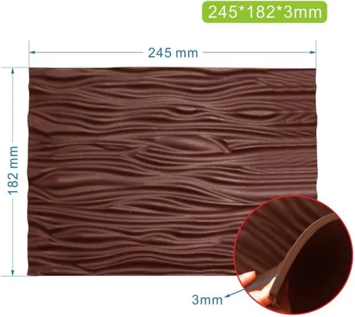 Vista 3 de Mousse Molde de silicona Mousse Swiss Roll Textura Mat Tree Pattern Lace Fondant Mat Pastelería Decoración Herramientas para hornear