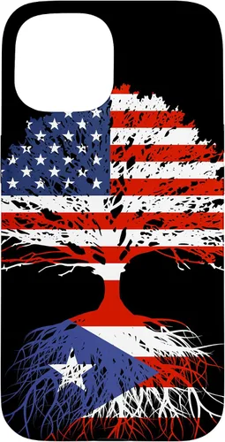 Vista 6 de Puerto Rico Boricuas Roots - Carcasa para iPhone 17, diseño de bandera estadounidense de Puerto Rico