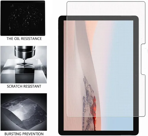 Vista 8 de Adeway [Paquete de 2] Protector de pantalla de papel para Microsoft Surface Go 4/3/2/1 (LCD 10.5 pulgadas) Mate/Vidrio templado/como escritura