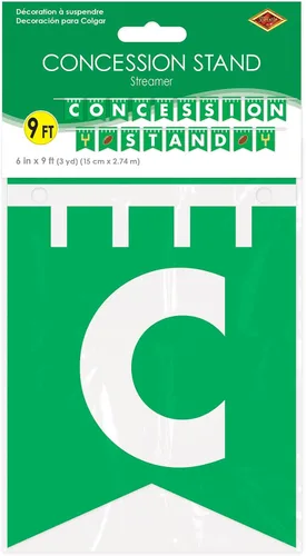 Vista 5 de Beistle Cartel de concesión de 6 x 9 pies para decoración de fútbol, fiestas temáticas deportivas, fabricado en Estados Unidos desde 1900
