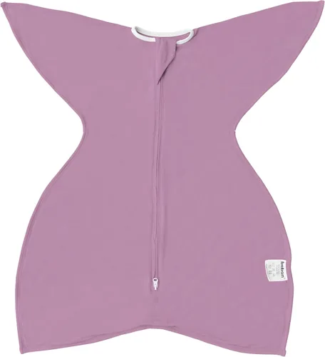 Vista 12 de bebon Manta de transición para bebé, saco de dormir acogedor, envoltura con cremallera de 2 vías (gris cozy, pequeño 4-8 meses)
