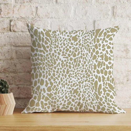 Vista 52 de Funda de cojín decorativa con estampado de guepardo verde peridoto para sofá, funda de almohada verde crema con estampado de leopardo con A-16