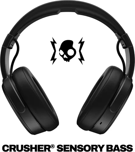 Vista 2 de Skullcandy Crusher - Auriculares inalámbricos Bluetooth con graves multisensibles, aislamiento de ruido, ajuste sobre la oreja, hasta 50 horas