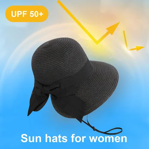 Vista 2 de Verabella - Sombreros de sol para mujer ligeros, plegables y fáciles de empacar para playa, FPU 50+