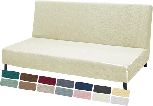 Vista 14 de ZNSAYOTX - Fundas elásticas para futón de tamaño completo 2025, fundas para sofá cama sin brazos de moda, funda de futón suave y duradera para cama