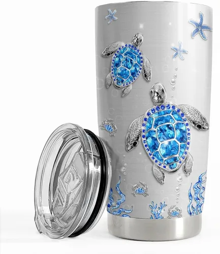 Vista 17 de SANDJEST Vaso Térmico de Abeja 20oz con Dibujos de Joyería, Vasos Térmicos Aislados de Acero Inoxidable, Regalos para Mujeres y Niñas, Taza de Café