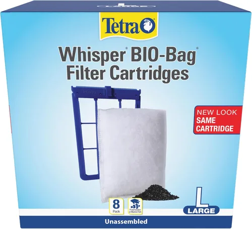 Vista 17 de Cartuchos de filtro Tetra Whisper Bio-Bag para acuarios, filtro grande para peces de agua dulce y marina, elimina olores y decoloración, fácil