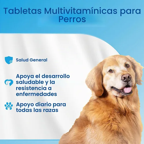 Vista 2 de Bio PetActive VitaliDOG Multivitamínico masticables para perros con biotina, vitaminas A E complejo B y aminoácidos, apoya la piel sana, el pelaje