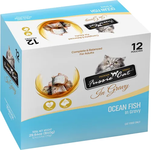 Vista 5 de Fussie cat Atún premium con salmón en Aspic