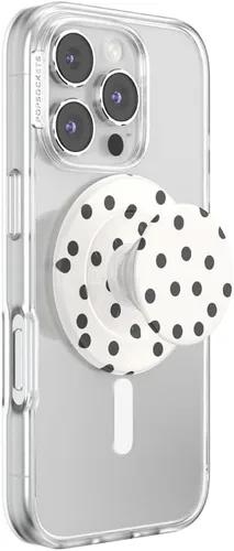 Vista 23 de PopSockets Agarre para teléfono con soporte expandible, agarre adhesivo, color blanco fresco Sujeción segura y cómoda, anticaída, soporte, flor