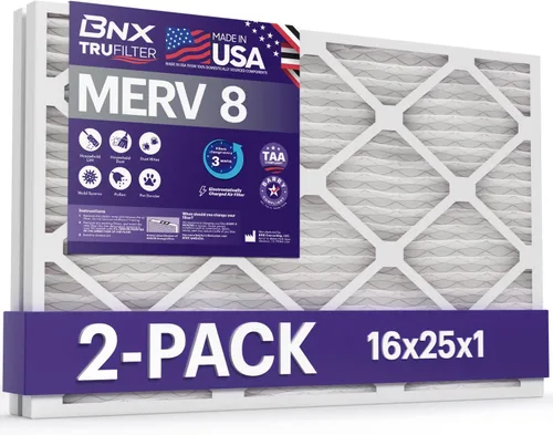 Vista 35 de BNX TruFilter - Filtro de aire MERV 8 de 10 x 10 x 1 pulgadas (paquete de 6) – Fabricado en Estados Unidos – Defensa contra polvo y mascotas