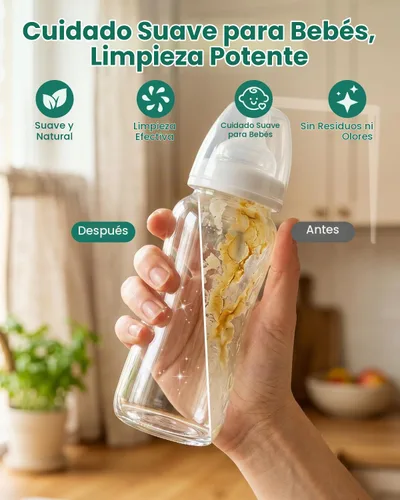 Vista 3 de Comprimidos de detergente para lavadora de botellas 60PCS eficaces