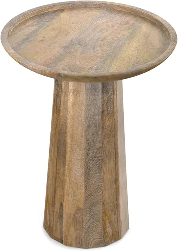 Vista 12 de SIMPLIHOME Dayton - Mesa auxiliar redonda contemporánea de madera maciza de mango de 13 pulgadas de ancho en negro, completamente ensamblada