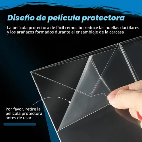 Vista 4 de Fundas protectoras compatibles con Funko, 8 unidades para figuras coleccionables de 4 pulgadas Almacenamiento apilable, caja transparente