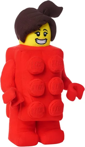Vista 3 de LEGO Minifigure Brick Suit Girl - Personaje de peluche de 13 pulgadas