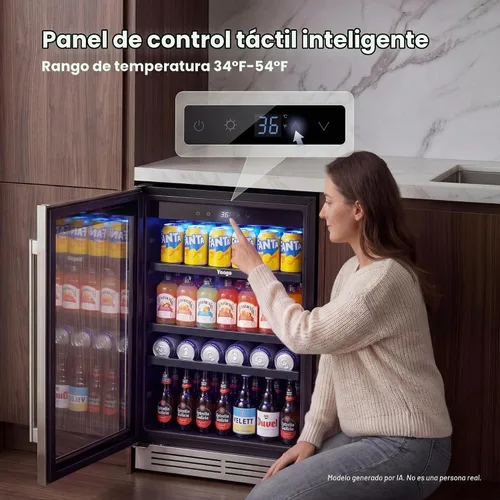Vista 5 de Yeego Refrigerador de bebidas de 24 pulgadas - Refrigerador de bebidas