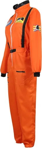 Vista 2 de Disfraz de astronauta para adulto, para mujer, traje completo de Zhitunemi