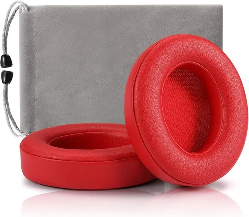 Vista 4 de Almohadillas de repuesto para auriculares, fundas para almohadillas compatibles con auriculares Beats Studio 2 y Studio 3 de Dr.DRE 1 par (negro)