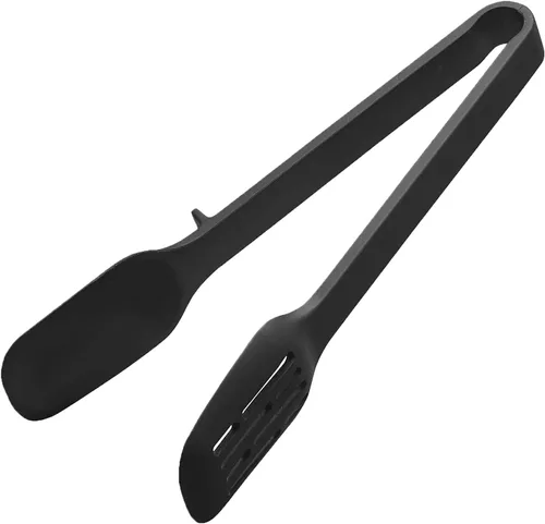 Vista 12 de Yamazaki Home Tower - Cuchara de cocina de silicona, higiénica con soporte de herramientas integrado, diseño limpio flotante, silicona