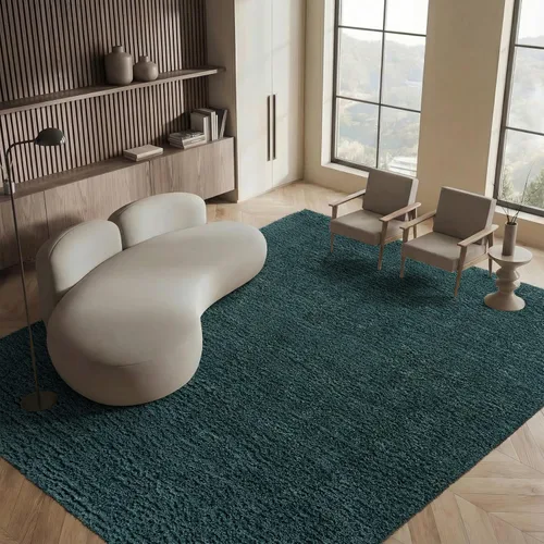 Vista 112 de SAFAVIEH Colección August Shag - Alfombra de área de 6 x 9 pies, color lila, diseño sólido, no desprende pelusa y de fácil cuidado, grosor de 1.2