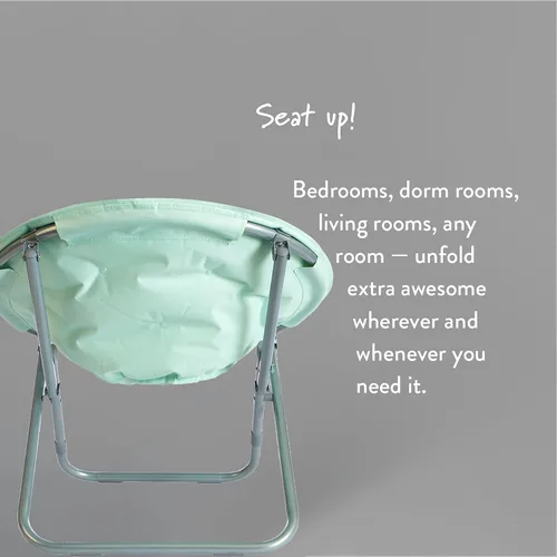Vista 5 de Urban Lifestyle Micromink - Silla platillo, color aguamarina
