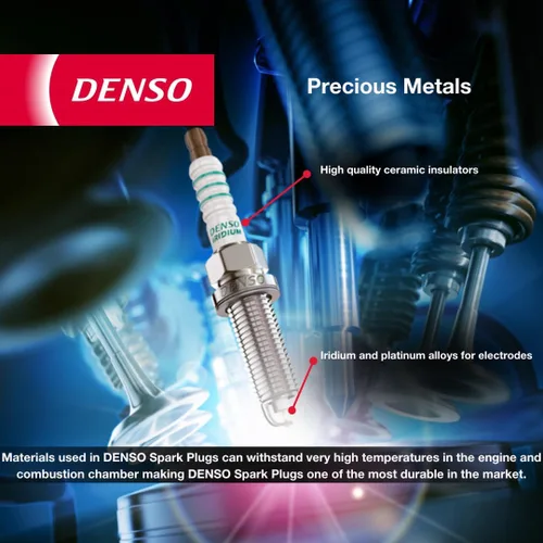 Vista 5 de Denso IKH16TT Iridium TT Bujías 4703-4 PK