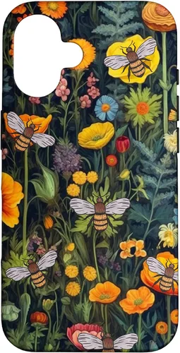 Vista 32 de Bees and Wildflowers Funda para iPhone 17