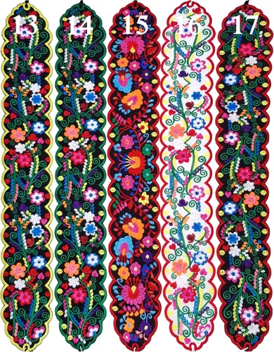 Vista 4 de YZXDORWJ Cinturón mexicano para mujer, diseño bohemio, floral, tradicional, fiesta