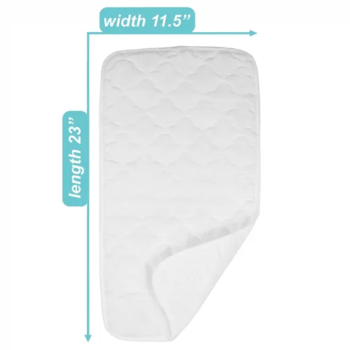 Vista 2 de TL Care Forro acolchado ultra suave e impermeable para cambiador, 11.5 x 23 pulgadas, 3