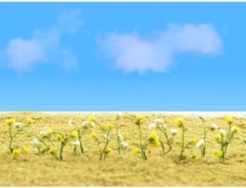 Vista 3 de Plantas Con Flores Margaritas O Escala Hobby Tren Escenarios