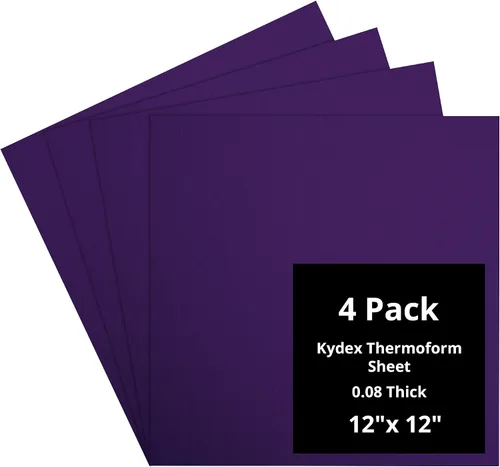Vista 161 de Kydex Sheets - Solid Color DIY Kit for Crafting Holsters, Sheaths, and Mag Pouches - (8x8, 8x12, 12x12), Premium Thermoform Sheets - Thick, Durable