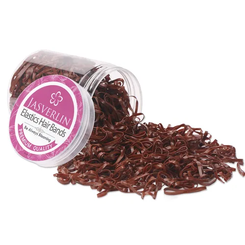 Vista 10 de JASVERLIN Mini bandas de goma negras, bandas elásticas para el cabello 2000 Negro