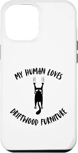 Vista 25 de iPhone 16 My Human Loves Driftwood Furniture - Cat Parent Hobby Lover Case
